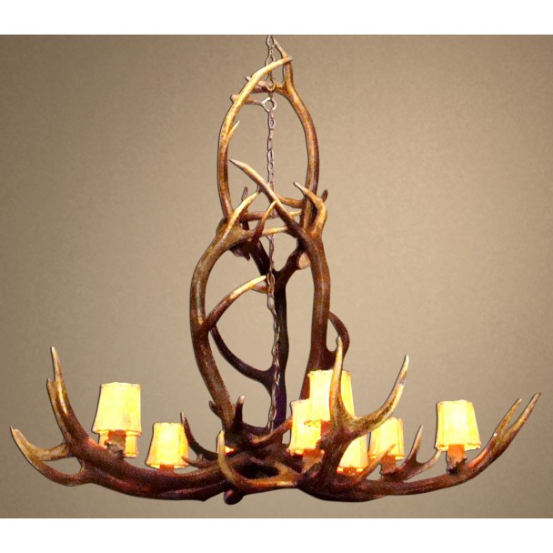 Idaho Real Antler Elk Chandelier CD-ELKYLST