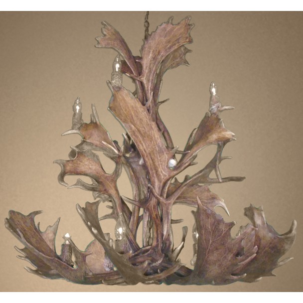 Dakota Real Antler Fallow Cascading Chandelier FCC