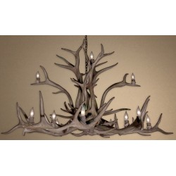 Reproduction Antler 16 Antler Elk Inverted Chandelier RL-15