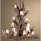 Reproduction Antler Fallow/Mule Deer Cascade Chandelier RL-20