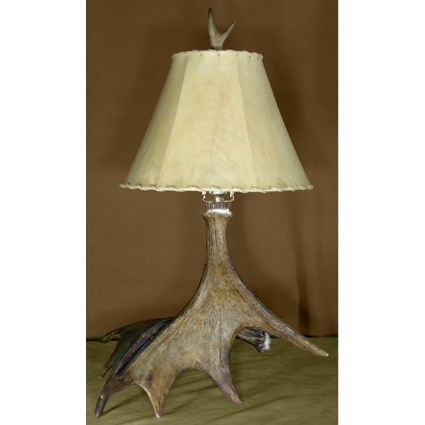 Real Antler Moose Table Lamp TL001